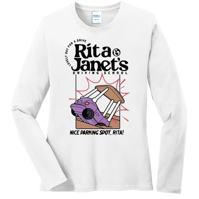 Rita & Janets Driving School Ladies Long Sleeve Shirt