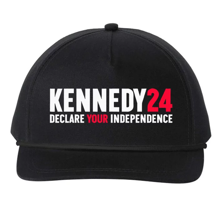 Rfk Jr Declare Your Independence For President 2024 Snapback Five-Panel Rope Hat