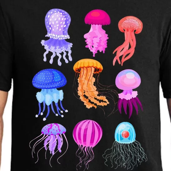 Retro Jellyfish Design Pajama Set