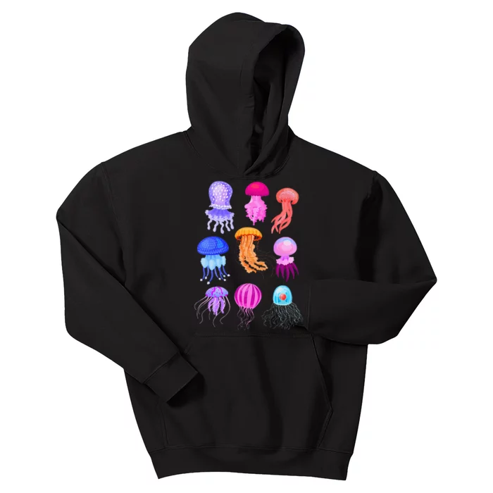 Retro Jellyfish Design Kids Hoodie