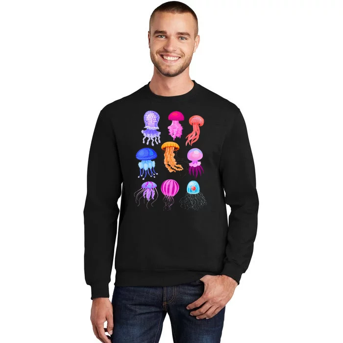 Retro Jellyfish Design Sweatshirt