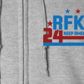 RFK Jr Election 2024 Keep America Great Full Zip Hoodie