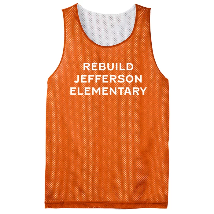 Rebuild Jefferson Elementary School Mesh Reversible Basketball Jersey Tank