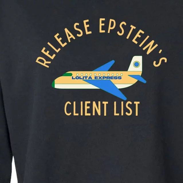 Release Jeffrey Epstein's Client List Cropped Pullover Crew