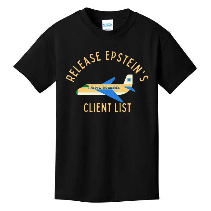 Release Jeffrey Epstein's Client List Kids T-Shirt