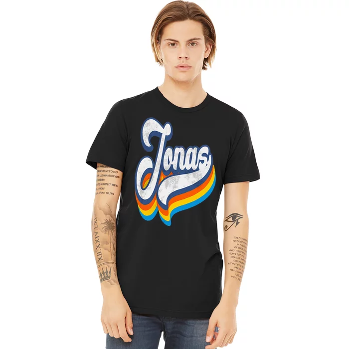 Retro Jonas First Name Vintage Jonas Premium T-Shirt