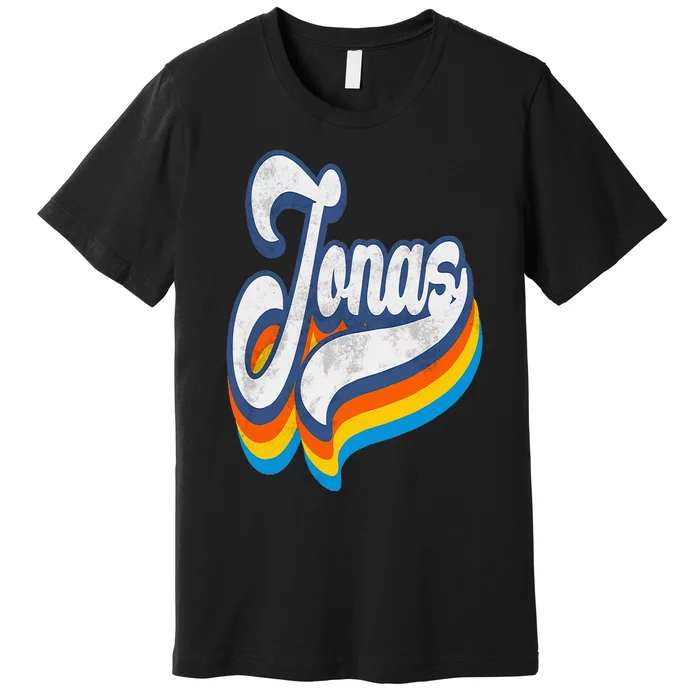 Retro Jonas First Name Vintage Jonas Premium T-Shirt