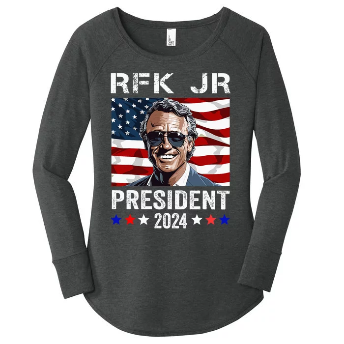 Rfk Jr For President 2024 Women's Perfect Tri Tunic Long Sleeve Shirt