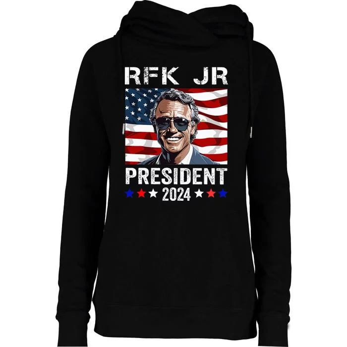 Rfk Jr For President 2024 Womens Funnel Neck Pullover Hood