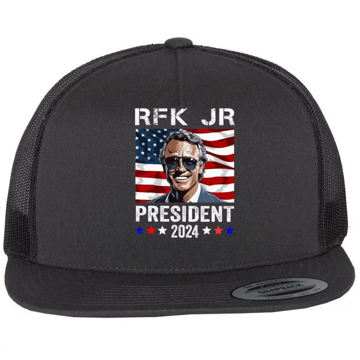 Rfk Jr For President 2024 Flat Bill Trucker Hat