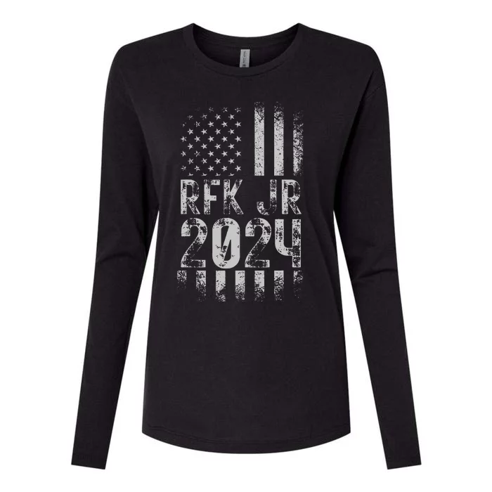 RFK JR For President 2024 Robert Kennedy Jr 24 Flag Classic Womens Cotton Relaxed Long Sleeve T-Shirt