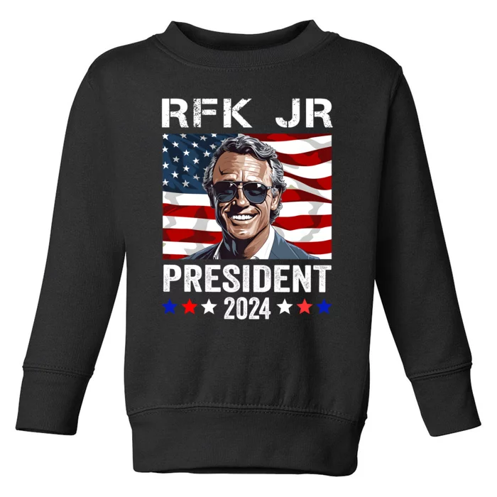 RFK JR For President 2024 Robert Kennedy Jr 24 Toddler Sweatshirt