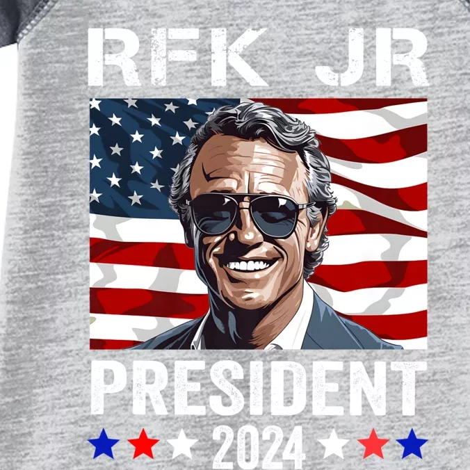 RFK JR For President 2024 Robert Kennedy Jr 24 Infant Baby Jersey Bodysuit