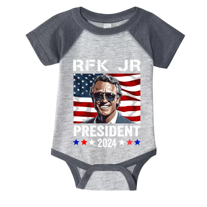 RFK JR For President 2024 Robert Kennedy Jr 24 Infant Baby Jersey Bodysuit