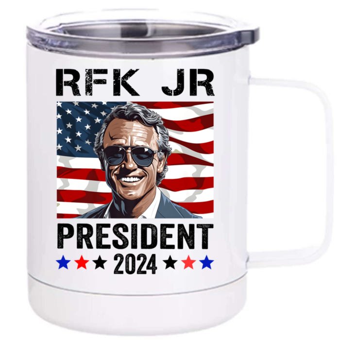 RFK JR For President 2024 Robert Kennedy Jr 24 Front & Back 12oz Stainless Steel Tumbler Cup