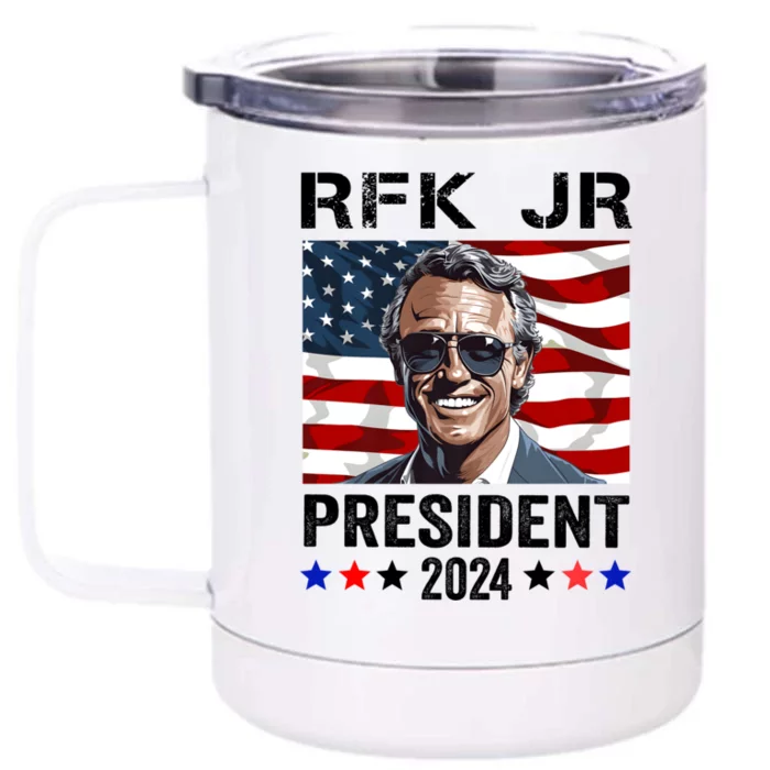 RFK JR For President 2024 Robert Kennedy Jr 24 Front & Back 12oz Stainless Steel Tumbler Cup