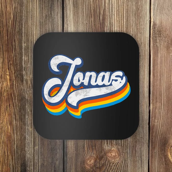 Retro Jonas First Name Jonas Coaster