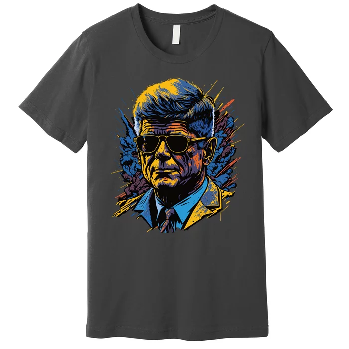 Retro John F Kennedy Pop Premium T-Shirt