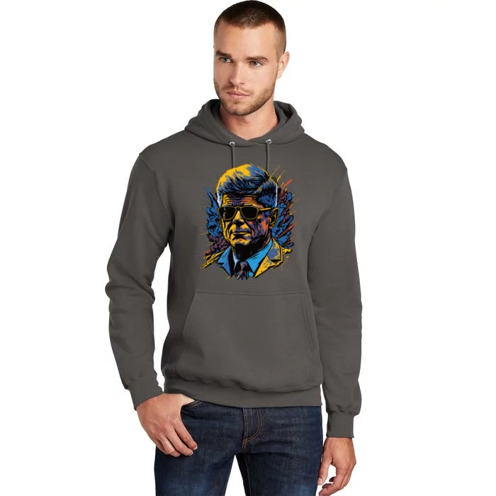 Retro John F Kennedy Pop Tall Hoodie