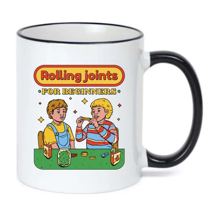 Rolling Joints For Beginners Funny Retro Black Color Changing Mug