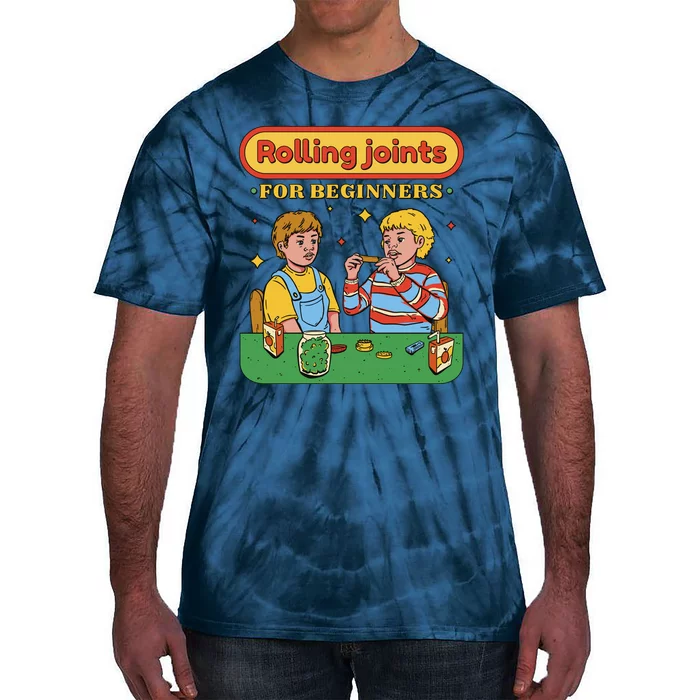 Rolling Joints For Beginners Funny Retro Tie-Dye T-Shirt