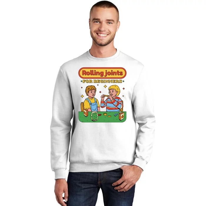 Rolling Joints For Beginners Funny Retro Sweatshirt