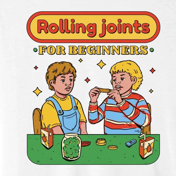 Rolling Joints For Beginners Funny Retro ChromaSoft Performance T-Shirt