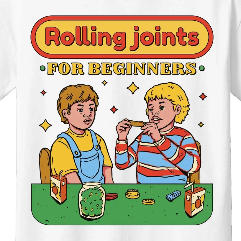 Rolling Joints For Beginners Funny Retro Kids T-Shirt