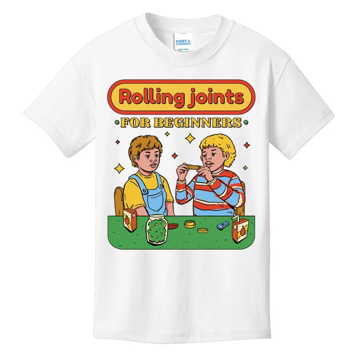 Rolling Joints For Beginners Funny Retro Kids T-Shirt