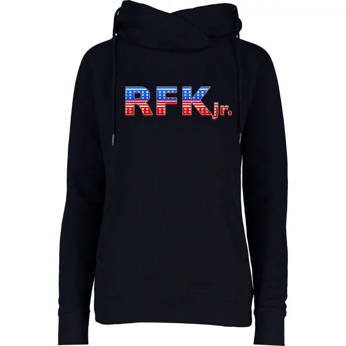 RFK Jr. For President 2024 Stars And Stripes Red White Blue Womens Funnel Neck Pullover Hood