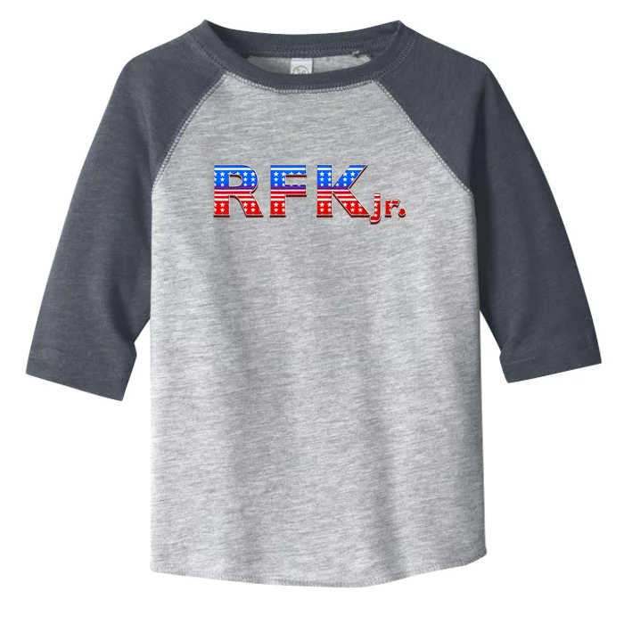 RFK Jr. For President 2024 Stars And Stripes Red White Blue Toddler Fine Jersey T-Shirt