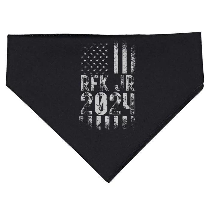 RFK JR For President 2024 Robert Kennedy Jr 24 Flag Classic USA-Made Doggie Bandana