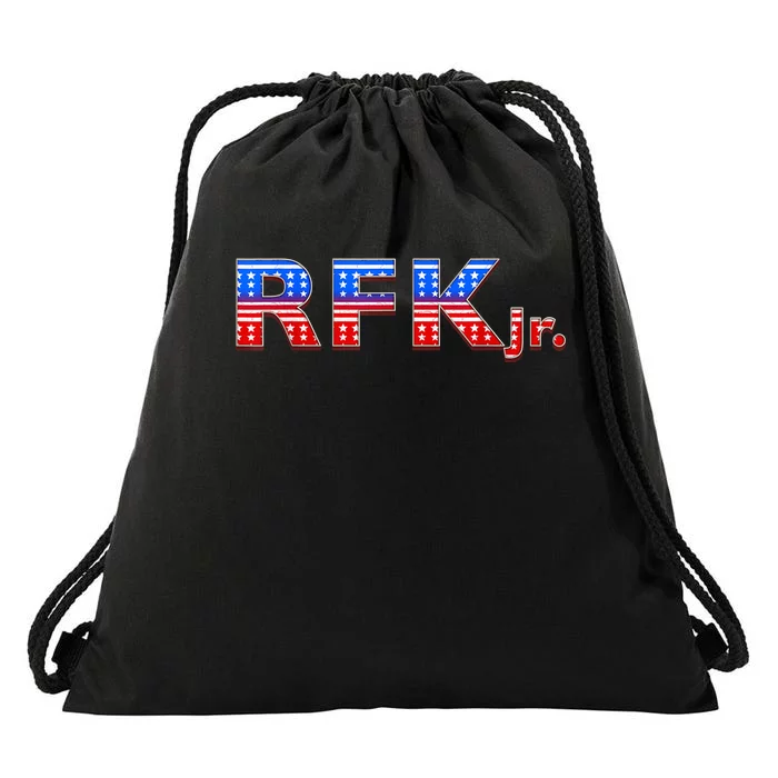 RFK Jr. for President 2024 Stars and Stripes Red White Blue Drawstring Bag