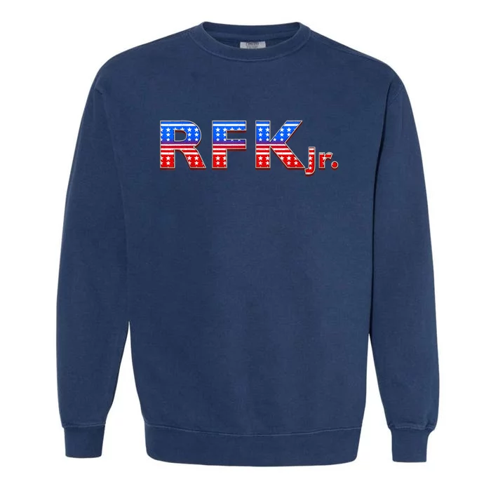 RFK Jr. for President 2024 Stars and Stripes Red White Blue Garment-Dyed Sweatshirt