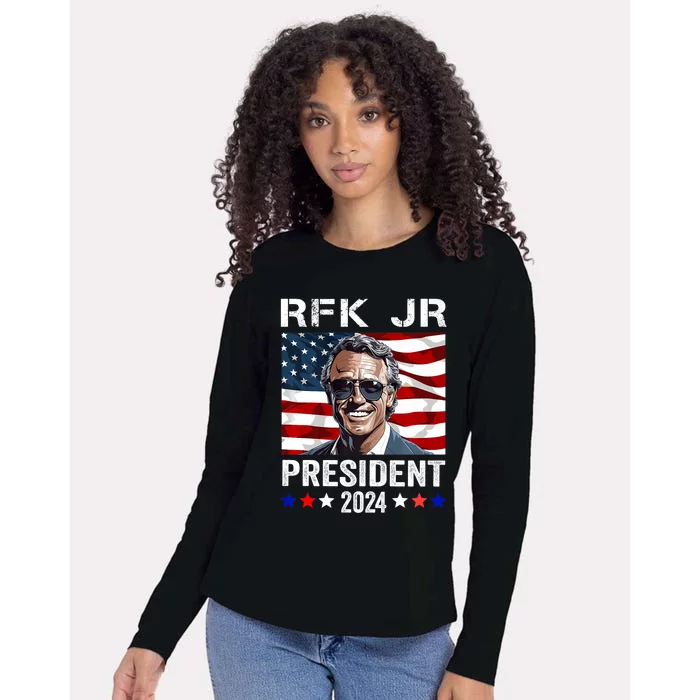 RFK JR For President 2024 Robert Kennedy Jr 24 Womens Cotton Relaxed Long Sleeve T-Shirt