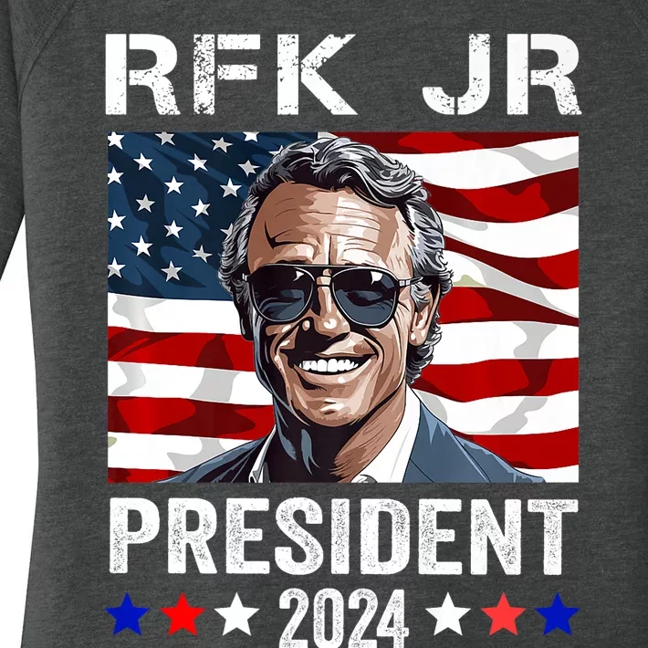 RFK JR For President 2024 Robert Kennedy Jr 24 Women's Perfect Tri Tunic Long Sleeve Shirt