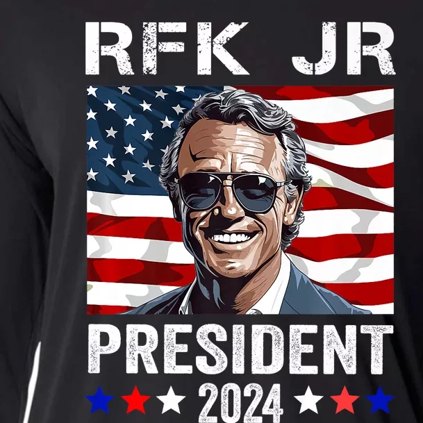 RFK JR For President 2024 Robert Kennedy Jr 24 Cooling Performance Long Sleeve Crew