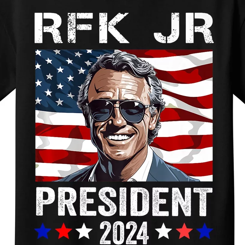 RFK JR For President 2024 Robert Kennedy Jr 24 Kids T-Shirt