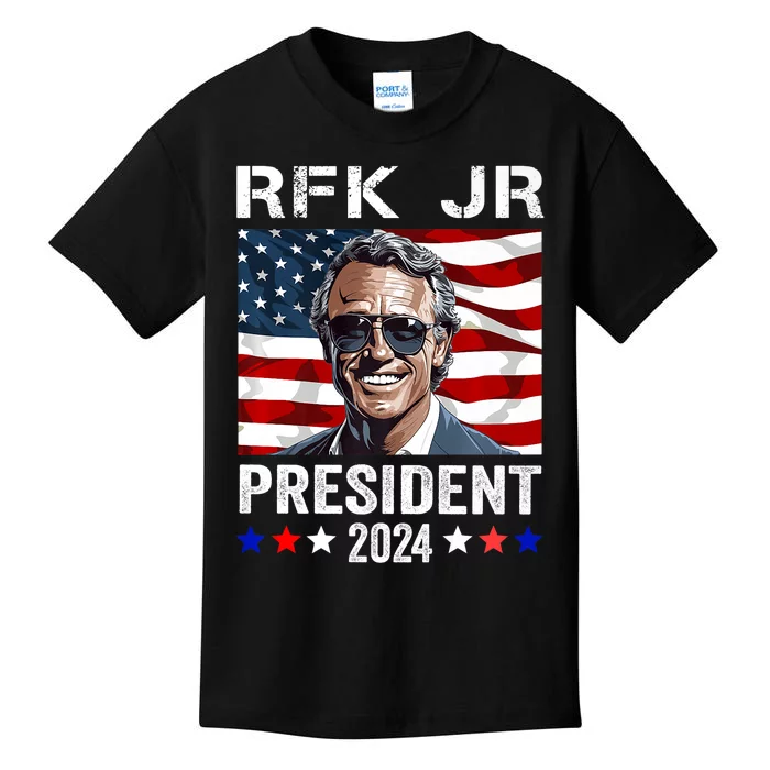 RFK JR For President 2024 Robert Kennedy Jr 24 Kids T-Shirt