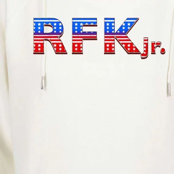 RFK Jr. for President 2024 Stars and Stripes Red White Blue Womens Funnel Neck Pullover Hood