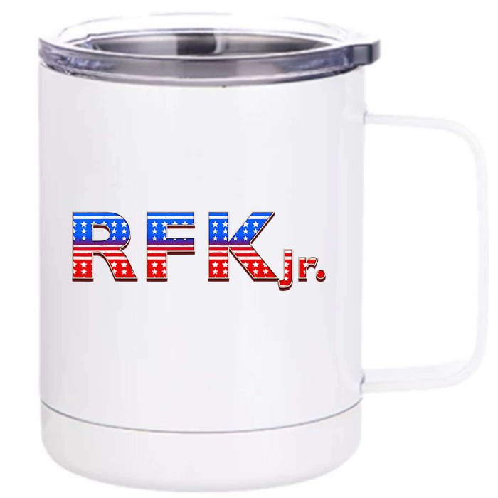 RFK Jr. for President 2024 Stars and Stripes Red White Blue Front & Back 12oz Stainless Steel Tumbler Cup