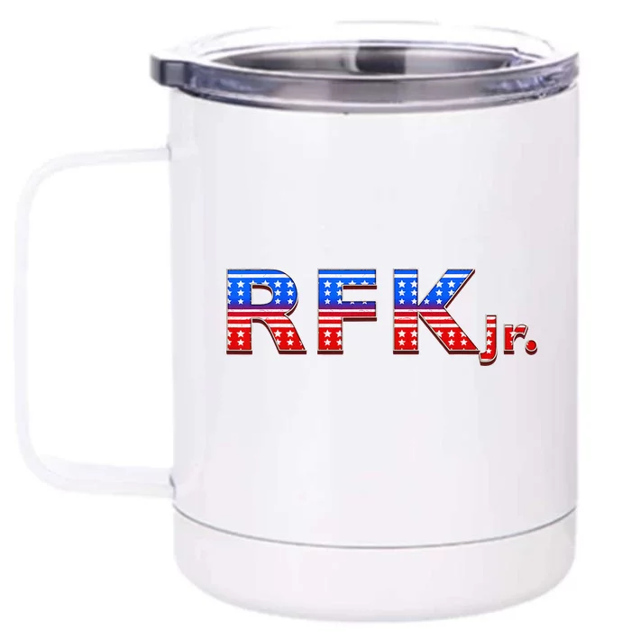 RFK Jr. for President 2024 Stars and Stripes Red White Blue Front & Back 12oz Stainless Steel Tumbler Cup