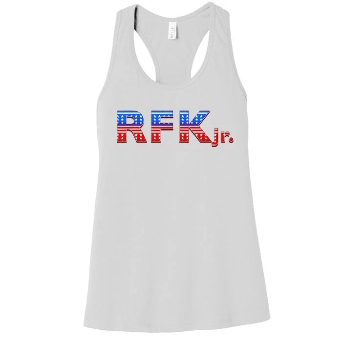 RFK Jr. for President 2024 Stars and Stripes Red White Blue Women's Racerback Tank