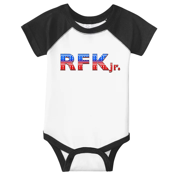 RFK Jr. for President 2024 Stars and Stripes Red White Blue Infant Baby Jersey Bodysuit