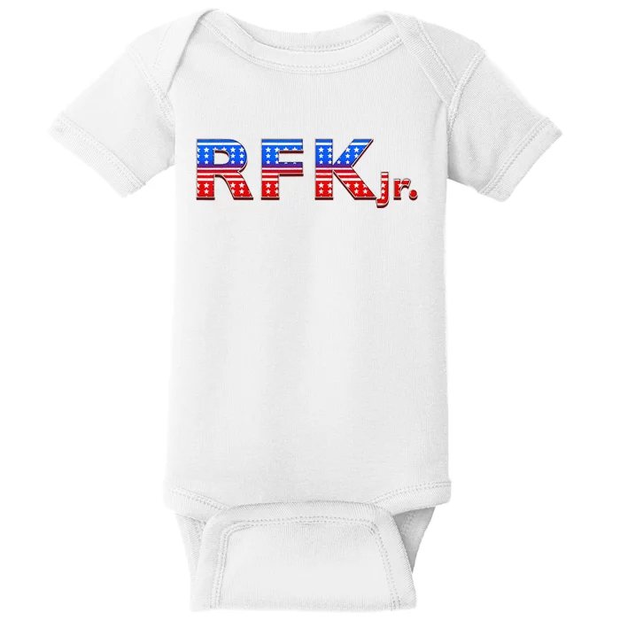 RFK Jr. for President 2024 Stars and Stripes Red White Blue Baby Bodysuit