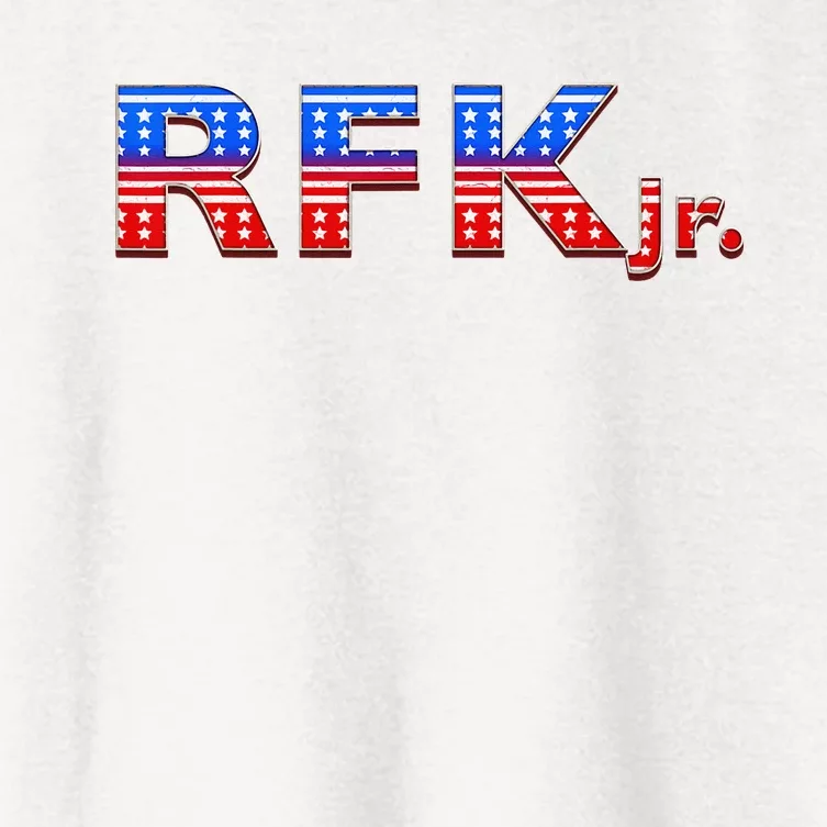 RFK Jr. for President 2024 Stars and Stripes Red White Blue Women's Crop Top Tee