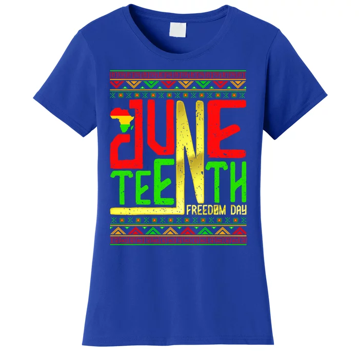 Retro Juneteenth Freedom Day Black History Month Gift Women's T-Shirt