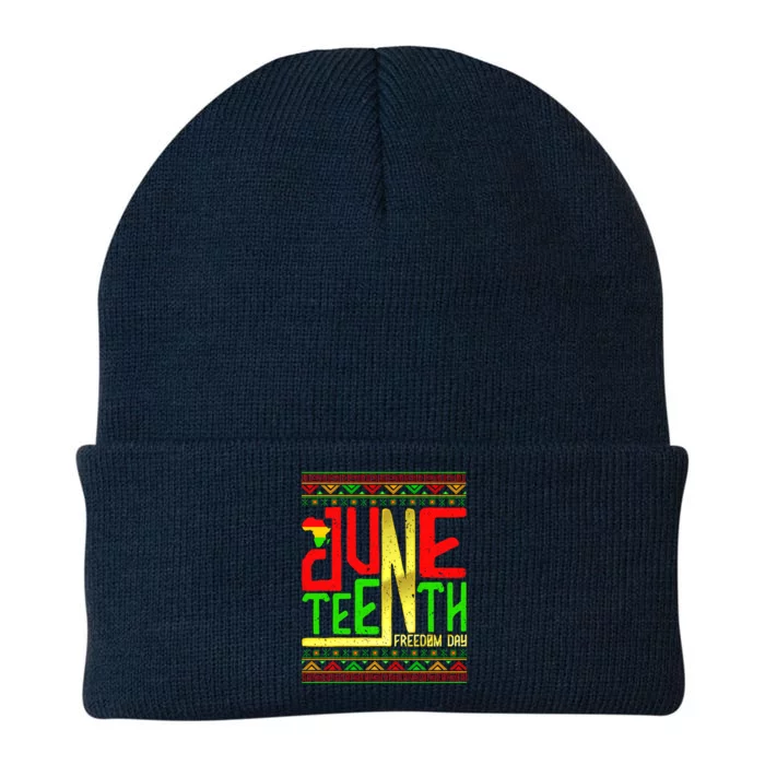 Retro Juneteenth Freedom Day Black History Month Gift Knit Cap Winter Beanie