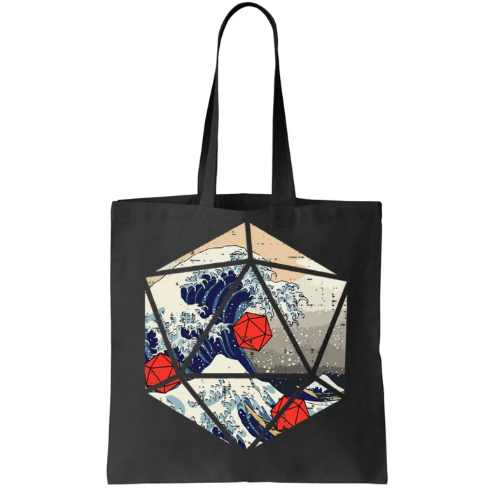 Rpg Japanese Great Wave Gamer Tote Bag