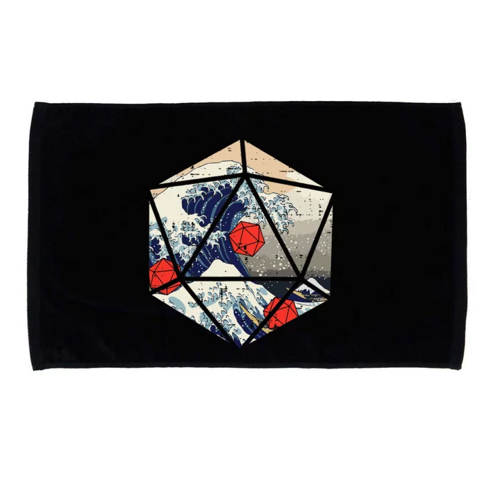 Rpg Japanese Great Wave Gamer Microfiber Hand Towel